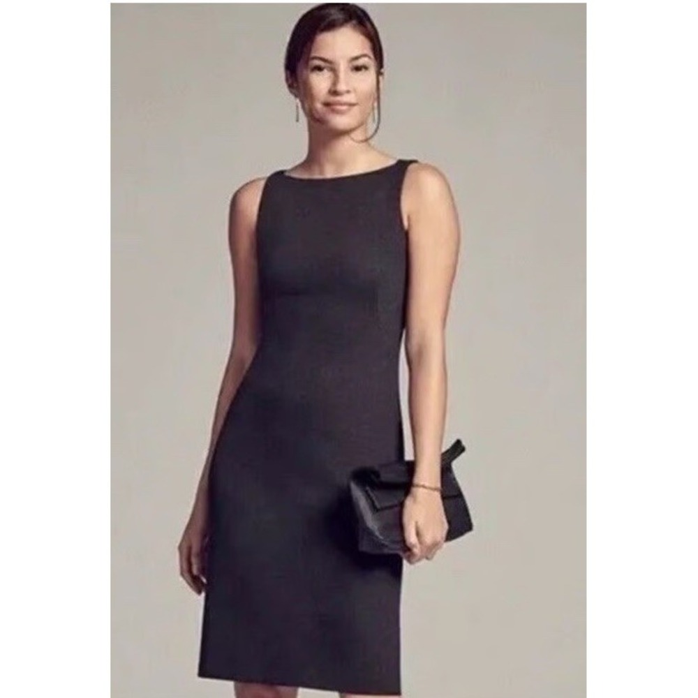 MM LAFLEUR Lydia Charcoal Gray Twisted Strap Sheath Dress‎ 16 Office Career